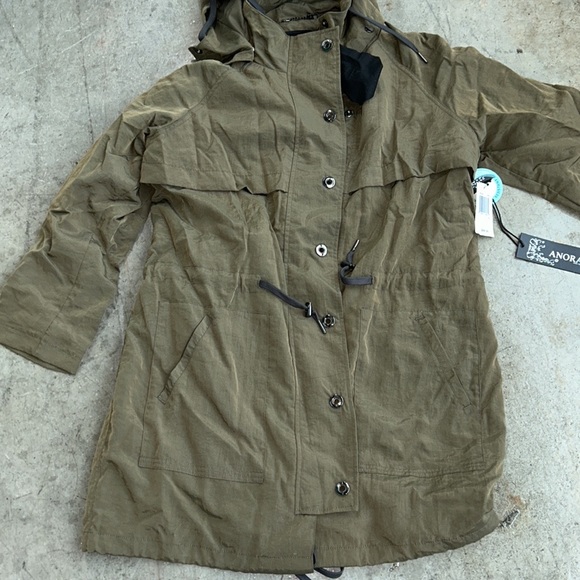 Anorak Drawstring Water Resistant Hooded Jacket Bloomingdales Exclusive NWT - Picture 4 of 10